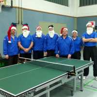 Ein Weihnachtsgruss von den Tischtennis-Spielern