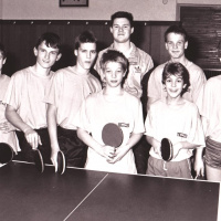 Die junge Tischtennis-Buwe von 1990
